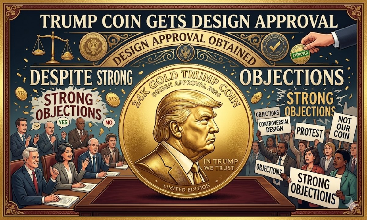 24K Gold Trump Coin Gets Design Approval Despite Strong Objections