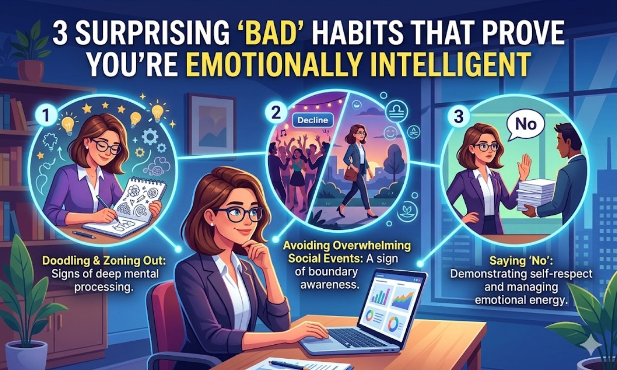 3 Surprising “Bad” Habits That Prove You’re Emotionally Intelligent