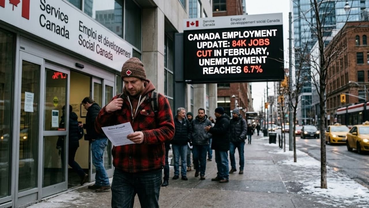 Canada Employment Update: 84K Jobs Cut in February, Unemployment Reaches 6.7%