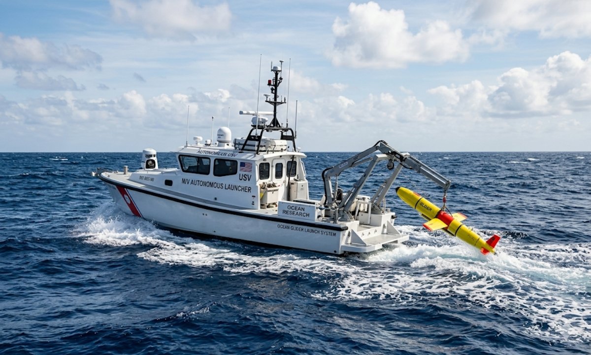 First-of-Its-Kind: Autonomous USV Launches Ocean Glider at Sea