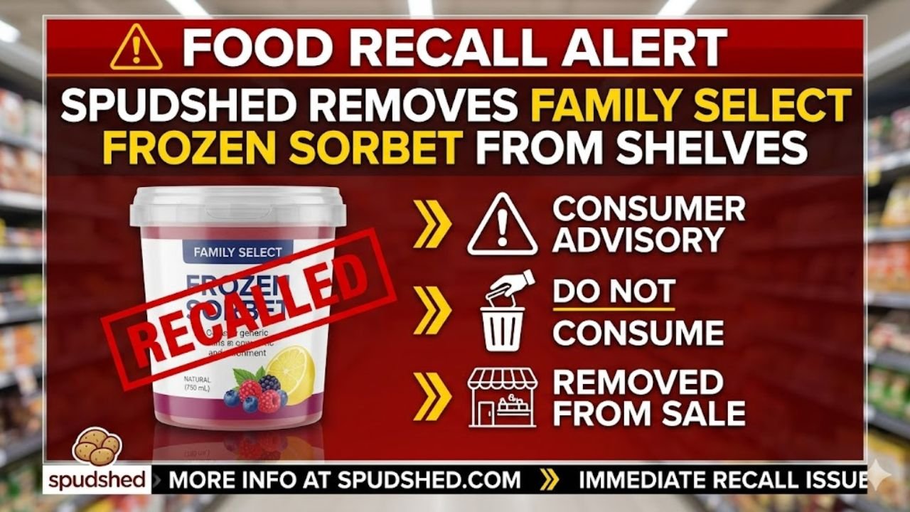 Food Recall Alert: Spudshed Removes Family Select Frozen Sorbet From Shelves