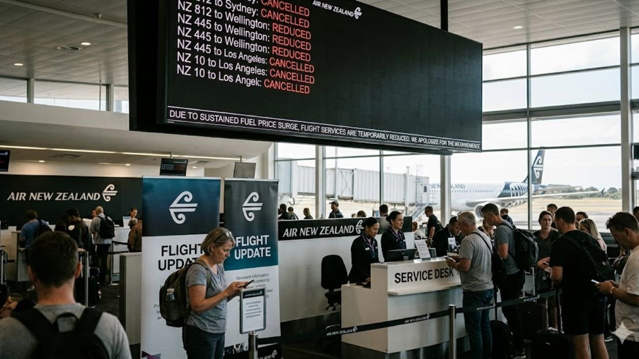 Fuel Price Surge Forces Air New Zealand to Reduce Flight Services