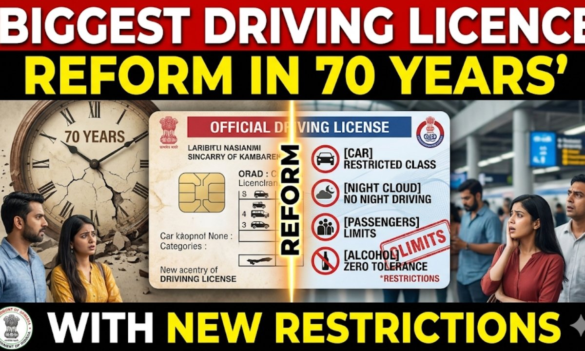 Government Introduces Biggest Driving Licence Reform in 70 Years with New Restrictions