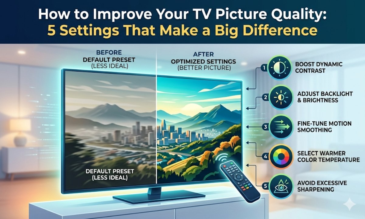 How to Improve Your TV Picture Quality: 5 Settings That Make a Big Difference