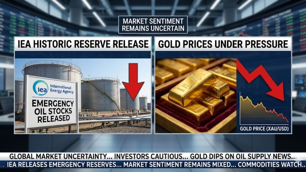 IEA’s Historic Reserve Release Pressures Gold Prices — Market Sentiment Remains Uncertain