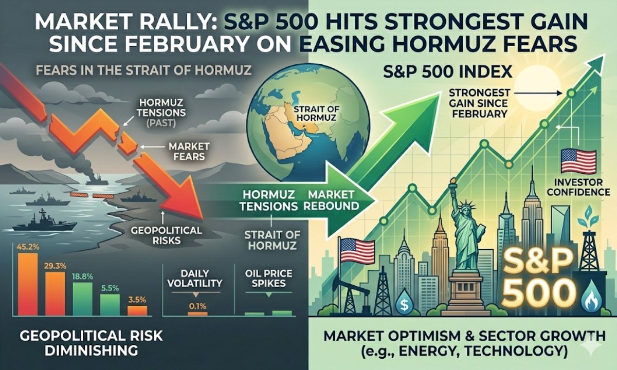 Market Rally: S&P 500 Hits Strongest Gain Since February on Easing Hormuz Fears