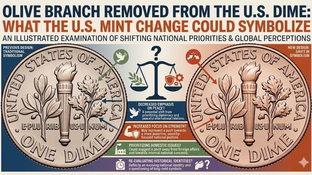 Olive Branch Removed from the U.S. Dime: What the United States Mint Change Could Symbolize