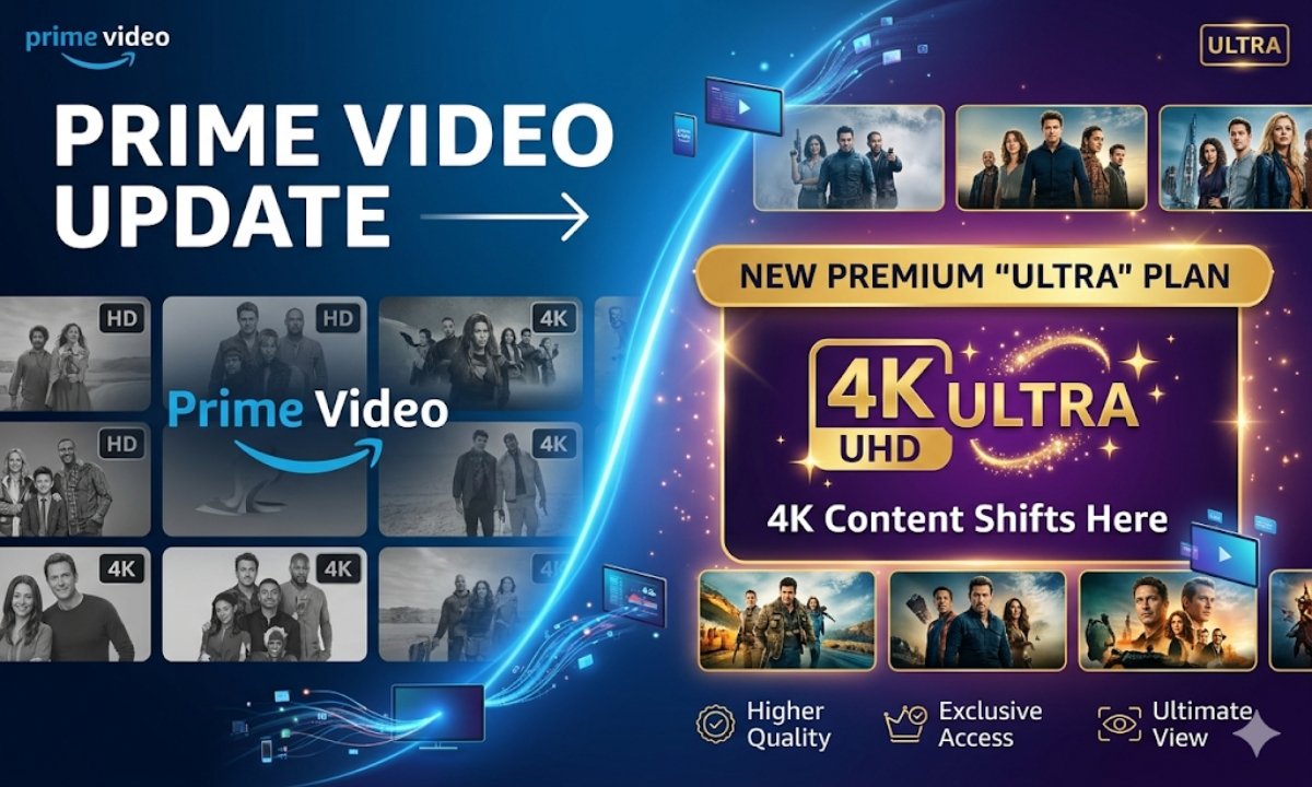 Prime Video Update: Amazon Shifts 4K Content to New Premium “Ultra” Plan