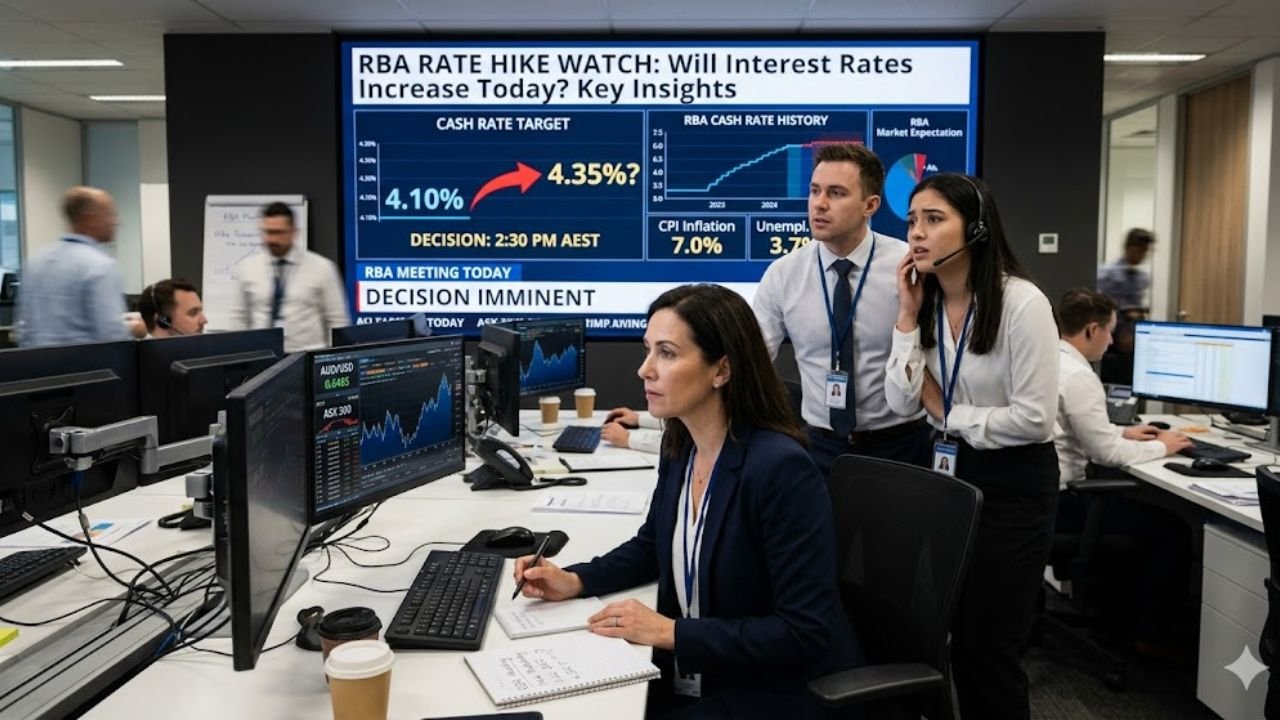RBA Rate Hike Watch: Will Interest Rates Increase Today? Key Insights