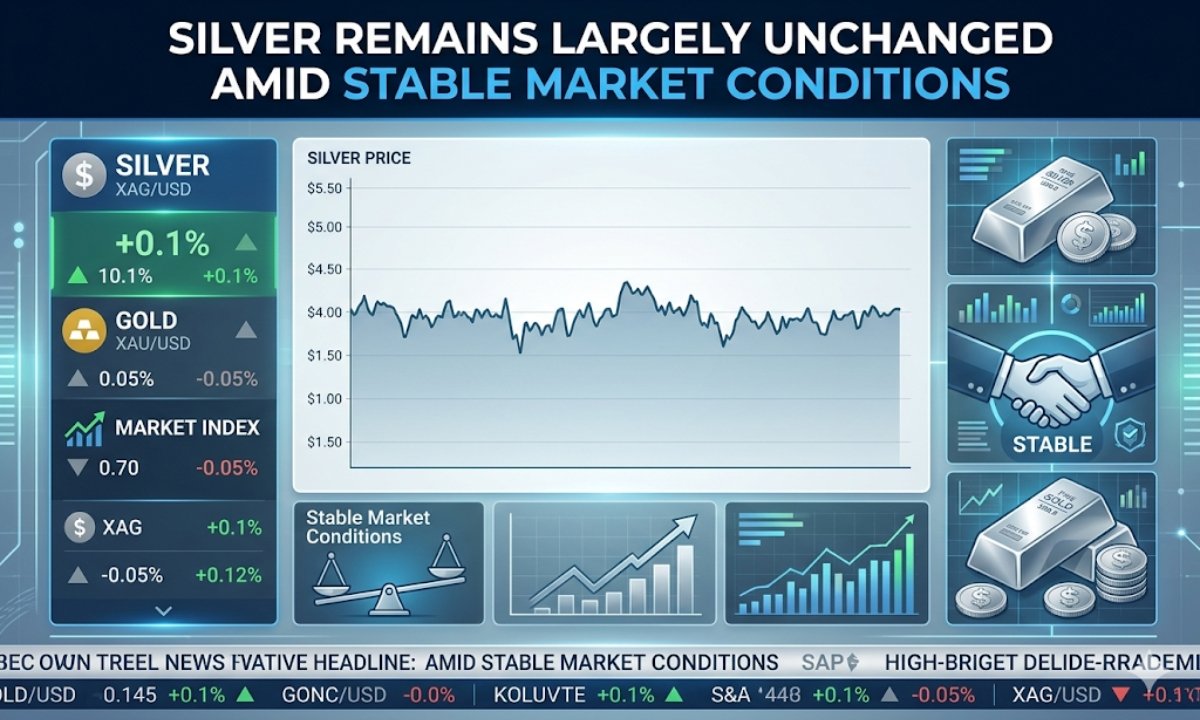 Silver Remains Largely Unchanged Amid Stable Market Conditions