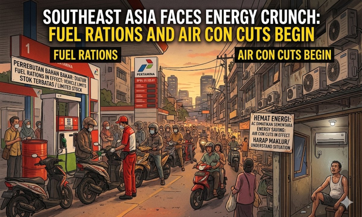Southeast Asia Faces Energy Crunch: Fuel Rations and Air Con Cuts Begin