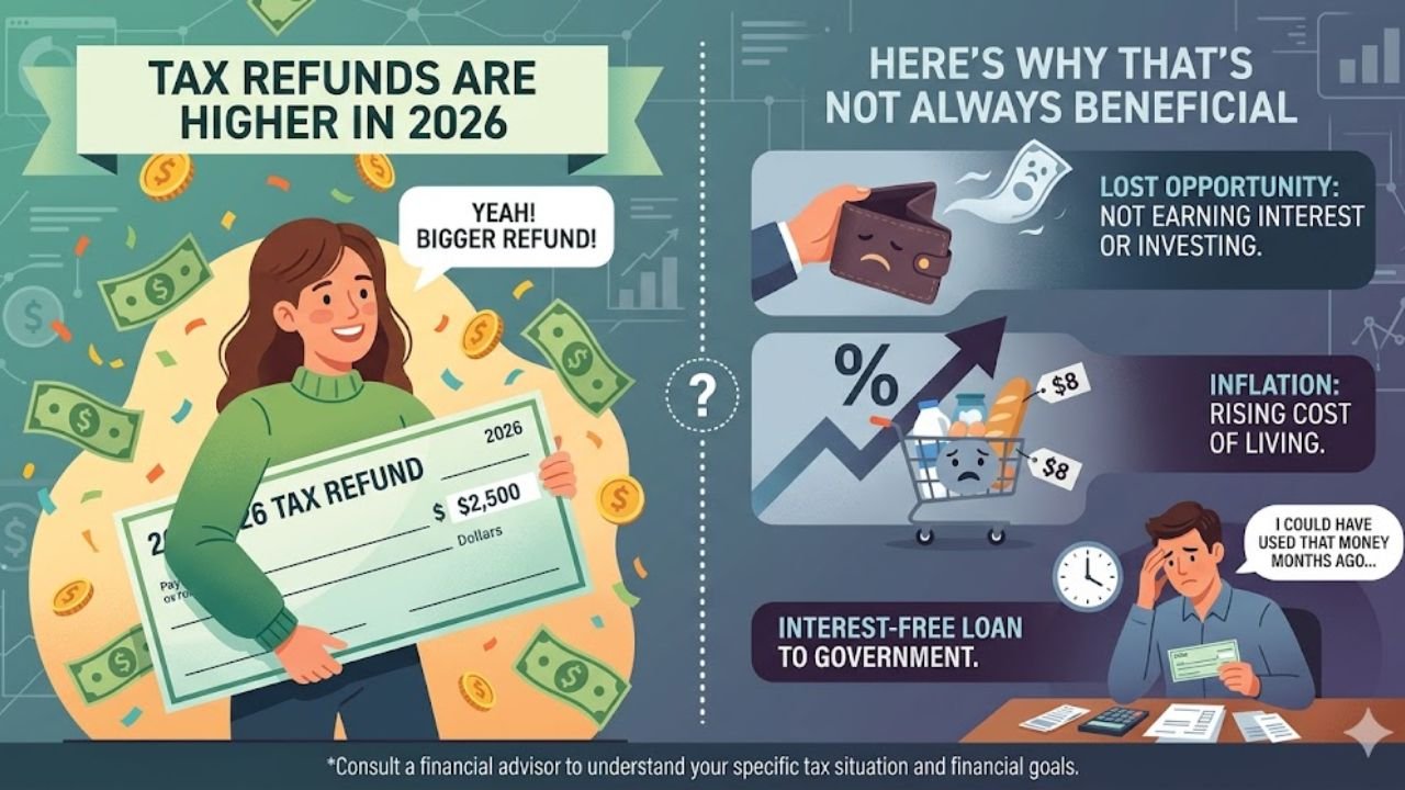 Tax Refunds Are Higher in 2026 – Here’s Why That’s Not Always Beneficial