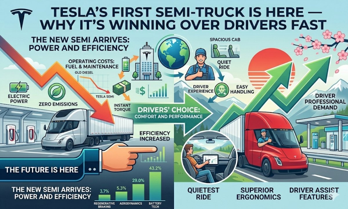 Tesla’s First Semi-Truck Is Here — Why It’s Winning Over Drivers Fast