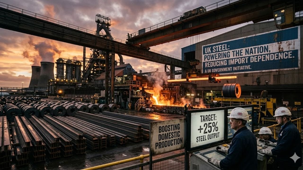 UK Government Targets Higher Steel Output to Reduce Import Dependence