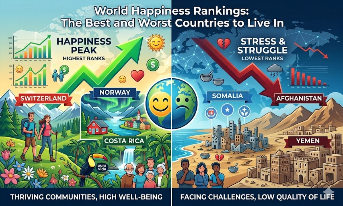 World Happiness Rankings: The Best and Worst Countries to Live In